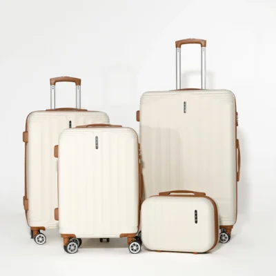 UUH 28-inch Vertical Luggage Family Travel 4-Piece Set(Includes 24/20/13-Inch)