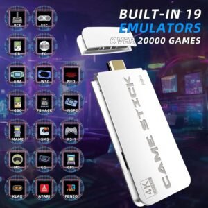 Alternative view of Exclusive for New Users：BADGOAL 2025 New Retro Game Console, Nostalgia Gaming Stick, Classic Video Games with 4K HDMI, 20,000+ Games and 19 Emulators, Upgraded Dual 2.4G Wireless Controllers 64GB