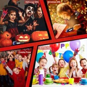 Spider Shooter Boys Girls Toy - 2 Pack Web Shooters for Kids Super Hero Toys with Spider Gloves Launcher Wrist Toys Sucking Disc Bullets for Boy Girl Age 3-14 Birthday Gifts With Gift Box Package - Image 11
