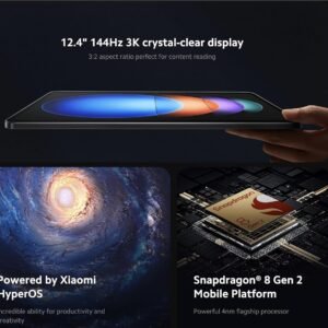 While Stocks Last：Xiaomi Tablet Xiaomi Pad 6S Pro 12.4 Snapdragon 8 Gen2 12.4" 3K 144Hz Display Hyper OS 10000mAh 120W Super Fast Charge Tablet PC