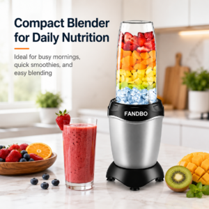 Alternative view of FANDBO 600W Stainless Steel Blender Grinder & Smoothie Makerr-600ml