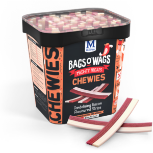 Montego Bags O' Wags - Chewies Bacon Strips Dog Treats 500 g
